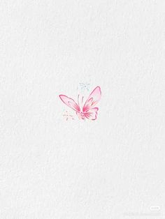 a pink butterfly on a white background