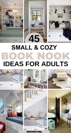 small and cozy book nook ideas for adults