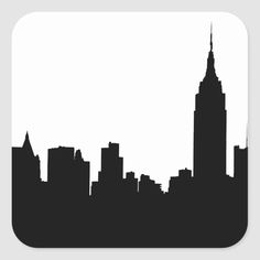 a black and white photo of a city skyline