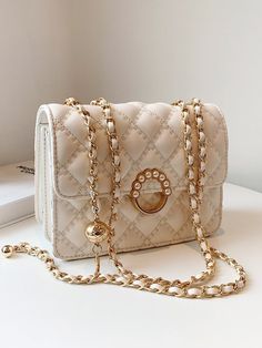 Free Returns ✓ Free Shipping✓. Waterproof,Lightweight,Business Casual Mini Faux Pearl Decor Chain Shoulder Bag For Teen Girls Women College Students,Rookies & White-collar Workers Perfect for Office,College,Work ,Business,Commute- Women Shoulder Bags at SHEIN. Lady Dior Handbag, Expensive Bag, Luxury Bags Collection, Bags For Teens, Girly Bags, Pearl Decor, Fancy Bags, Fabric Bags, Womens Purses