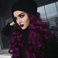 Dark Plum Hair Color, Hair Color Plum, Dark Purple Hair, Plum Hair, Greasy Hair Hairstyles, Burgundy Hair, Silk Hair, Hair Color Dark