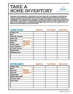 an invoice form with the words, take home inventory and other items on it