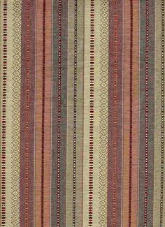 a striped rug with red, green and beige stripes on it's sides in various sizes