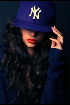 . Yankees Hat, By Any Means Necessary, The Perfect Guy, Swag Style, Girl Swag, New York Yankees, Bad Girl, Urban Fashion