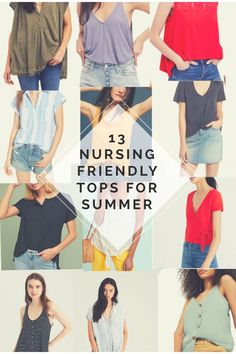 Postpartum Clothes Summer, Postpartum Fashion Summer, Breastfeeding Outfits Summer, Summer Postpartum Outfits, Postpartum Summer Outfits, Summer Nursing Outfits, Summer Post Partum Outfits, Nursing Friendly Outfits Summer, Crunchy Parenting