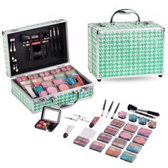 PRICES MAY VARY. Basic Beginner Kit: This amazing makeup box with multiple mini palettes is your essential one-stop solution. Add it to your beauty collection or gift it to the one you love, your friend, teen daughter, tween niece, little granddaughter as a Christmas, Birthday, Holiday present. High-Quality but Affordable: The cosmetics are hypoallergenic and paraben-free, so it is safe to apply on your face, lips and eyes without stimulating your skin. With any problems, please do not hesitate Hair Clip Organizer, Makeup Kit Essentials, Makeup Starter Kit, Pencil Eye, Tinted Lip Gloss, Smokey Eye Tutorial, Best Travel Accessories, Cosmetic Sets, Makeup For Teens