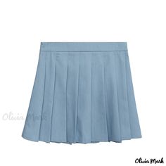 Olivia Mark - Academy Pleated Skirt - High-waisted A-line Midi Skirt Fitted A-line Tennis Skirt For Spring, Fitted A-line Skort For Spring, Non-stretch Pleated Mini Skirt, Spring High-waisted Tennis Skirt, Trendy A-line Pleated Mini Skirt, Solid High-waist Tennis Skirt For Spring, Non-stretch Short Pleated Skirt, Non-stretch Pleated Tennis Skirt, Non-stretch Pleated Tennis Skirt For Summer