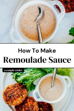 how to make homemade remoulade sauce with chicken patties and lettuce