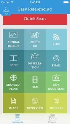 an iphone screen showing the easy reference guide for quick scan and how to use it