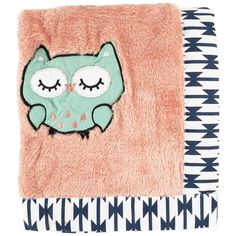 a blanket with an owl on it