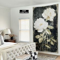 Large Wall Tapestry Coffeeshop Ideas, Wall Tapestry Decor, Large Wall Tapestry, Wall Tapestry Bedroom, Porch Styles, Bed Wall Decor, Farmhouse Flair, Flower Tapestry, Candle Wall Decor