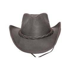 Description This womens leather cowboy hat is the perfect pairing of form and function. Built using durable, finished, 100% leather, it's built to last and protect you from the sun and rain on any adventure. Yet with its curved brim, all-leather braided band, and beautiful finish, it's one of our best-looking hats. Choose from a bright, stylish copper leather, or all-black desperado look. This hat is perfect for you! - Brim 3" Crown 4" - Sewn in Sweatband - Leather - Featherweight - Durable, fin Western Style Brimmed Braided Hat, Western Braided Brimmed Hat, Western Style Braided Brimmed Hat, Brown Braided Hat For Rodeo, Leather Fedora With Curved Brim For Country Events, Western Style Fedora With Short Brim And Braided Detail, Casual Leather Fedora For Rodeo, Rugged Leather Fedora Hat, Adjustable Rugged Fedora With Curved Brim