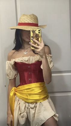 Luffy X Nami Halloween Costume, Luffy Women Cosplay, Luffy Costume Girl, One Piece Costume Halloween, Luffy Girl Cosplay, Luffy Female Cosplay, Luffy Cosplay Female, Luffy Halloween Costume, One Piece Cosplay Female