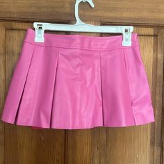 Shein Pleather Pink Skort. Brand New W Tags . Casual Faux Leather Mini Skirt For Spring, Spring Faux Leather Mini Length Bottoms, Trendy Faux Leather Skort For Spring, Cheap Pink Mini Skirt Skort, Fitted Faux Leather Skort For Spring, Spring Faux Leather Mini Bottoms, Cheap Pink Lined Mini Skirt, Spring Mini-length Faux Leather Bottoms, Pink Lined Mini Skirt