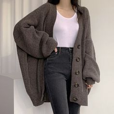 Product Description * Item:Women coat * Condition: 100% Brand New * Color:Gray   Apricot   Coffee  * Size:Asian one size * Package:1pc coat (without any accessories ）    Please note: 1.Please allow a little error due to manual measurement. 2.The color maybe a little difference because of the light,screen reflection etc. 3.If you are not sure what size to choose, you can tell us your height and weight, we will recommend the right size for you. Shipping 1. Your Item(s) will be shipped within 5-15 Casual One-size Knit Cardigan, Long Cozy Solid Color Cardigan, Oversized Long Sleeve Comfy Cardigan, Oversized Soft Knit Long Sleeve Cardigan, Twst Oc, Flowy Cardigan, Cozy One Size V-neck Cardigan, Áo Len Cardigan, Loose Cardigan