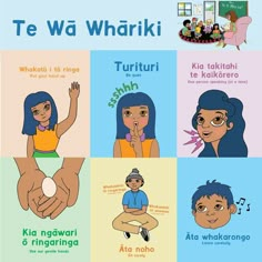 an illustrated poster showing different types of children's names in various languages and colors