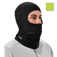 1 size fits most balaclava comprised of extra warm 225 g fleece. Extra-long length to keep your head, face and neck warm and protected from the elements. Works great alone, but also fits easily under hard hats, helmets or any other head protection. Perfect for outdoor enthusiasts and workers alike. Color: Black. Gender: male. Age Group: adult. Winter Outdoor Balaclava With Moisture-wicking, Winter Outdoor Moisture-wicking Balaclava, Functional Moisture-wicking Balaclava For Winter, Midweight Fleece-lined Balaclava For Winter, Midweight Balaclava For Winter, Fleece Balaclava, Winter Face Mask, Lime Color, Winter Face