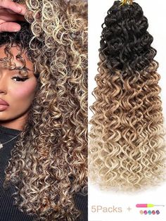 Crochet Hair Water Wave, Quantum Leaping, Water Wave Crochet, Loreal Hair, Beach Curls, Braiding Hair Extensions, Bohemian Crochet