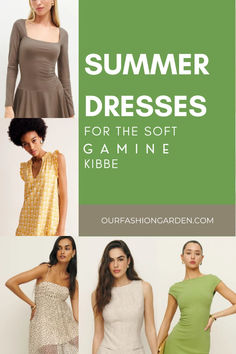 Let’s find the perfect summer dress for your Soft Gamine Kibbe! Soft Gamine Dress, Soft Gamine Style, Soft Gamine Kibbe, Gamine Style, Soft Gamine, Dramatic Classic, Best Summer Dresses, Elegant Sandals, That Dress