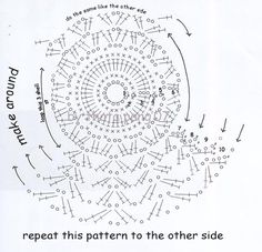 an image of a diagram with arrows pointing in different directions and the words repeat this pattern to the other side