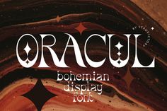 the font used in this typeface is called oraclel, and it appears to be made