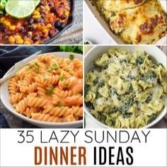 the 25 lazy sunday dinner ideas