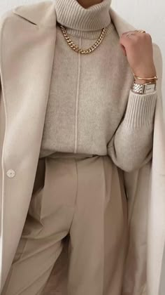 Vinter Mode Outfits, Beige Outfit, Tan Pants, Beige Pants, 가을 패션, Professional Outfits