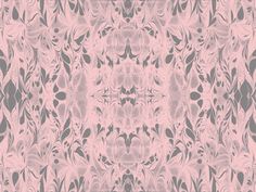 an abstract pink and grey pattern with leaves on the bottom right hand corner is shown