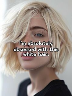 This is the kind of white hair I’ve always wanted. Paprika Hair Color, Trendy Hair Color, Trendy Hair, Hair Ideas