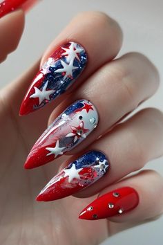 You’re scrolling through endless nail art options, seeking that perfect July 4th design to truly shine at your holiday gathering. You want something that screams celebration without being overly simplistic or excessively intricate. I’m sharing Elegant 4th Of July Nails, Red White And Blue Nails, White And Blue Nails, Elegant Nail