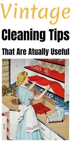 the cover of vintage cleaning tips that are actually useful