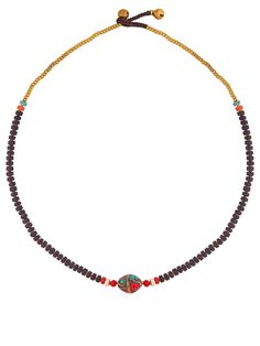 PRICES MAY VARY. Retro Style: Inspired by traditional Nepalese jewelry, this necklace features black beads for a vintage, bohemian look. Versatile Accessory: The choker design allows you to wear this necklace as a statement piece or layered with other necklaces. Durable Construction: Crafted with high-quality materials, this necklace is built to last and withstand daily wear. Adjustable Length: The necklace can be adjusted to fit various neck sizes, ensuring a comfortable and personalized fit (1 Adjustable Orange Choker With Round Beads, Handmade Red Retro Beaded Necklaces, Red Choker Necklace With Colorful Beads, Retro Red Beaded Necklace, Vintage Orange Round Bead Necklace, Black Beads Necklace, Nepalese Jewelry, Choker Design, Choker Designs