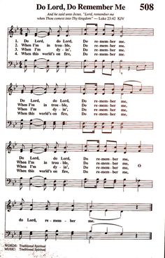 an old sheet music with words and symbols on it, including the words do lord, do