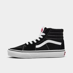 High top silhouette with lace-up construction.Iconic Vans stripe on the lateral side.Suede and canvas upper.Padded tongue and collar for comfort.Vans graphic at the tongue.Vans vulcanized signature Waffle Outsole.The Vans Sk8-Hi is imported..Kiddos on the move will get the comfort they need and the cool-kid style they love in the Little Kids' Vans Sk8-Hi Casual Shoes. Vans Vulcanized Lace-up Sneakers, Vans Lace-up Sneakers With Vulcanized Sole, Elastic Lace-up Skate Shoes For Skateboarding, Vans Lace-up Canvas Shoes, High-top Vans Sneakers With Vulcanized Sole, Urban Vans Lace-up Sneakers, High-top Sneakers With Laces For Skateboarding, Sporty Canvas Shoes With Logo Patch And White Sole, Sporty Canvas Shoes With Logo Patch