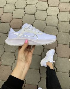 نایکی پگاسوس 38 سفید نقره ای || Nike Pegasus 38 White Silver (کد 185) White Silver, Silver