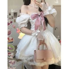 44745588769013|44745588801781|44745588834549|44745588867317 Kawaii Princess, Streetwear Dress, Y2k Party, Japanese Dress, Crop Top Dress, Fairy Dress, Knit Mini Dress, Beachwear For Women, Lace Fashion