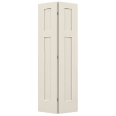 an open white door on a white background