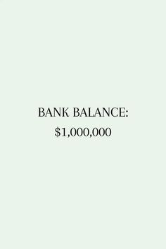 the words bank balance $ 1, 000 00