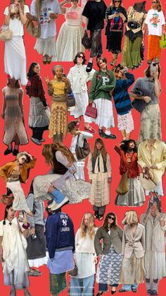 Outfit Inspo Collage, Inspo Collage, Lace Skirts, Outfit Collage, Boho Chic Fashion, Art Clothes, Retro Outfits, Boho Outfits, Lace Skirt