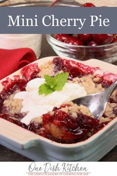 a close up of a plate of food with fruit and ice cream on it,