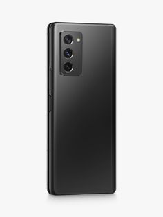 an image of the back side of a black oneplug phone on a white background