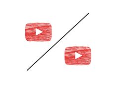 an arrow pointing to the left and right side of a video player's play button