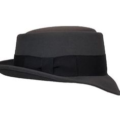 Versatile Hat For Formal And Casual Occasions, Everyday Wear Or Costume. Broadway Quality Made In Usa, 100% Wool Porkpie Hat. Color: Gray Size Guide: American / Nearest 1/8 Inch / Metric Cm / Size Code 6 3/4 21 1/8 54 Small 6 7/8 21 1/2 55 Small / Child L 7 21 7/8 56 Medium 7 1/8 22 1/4 57 Medium 7 1/4 22 5/8 58 Large 7 3/8 23 59 Large 7 1/2 23 1/2 Classic Brimmed Boater Hat For Winter, Black Wool Hat With Short Brim, Classic Adjustable Felt Bucket Hat, Classic Gray Flat Brim Hat, Classic Gray Wide Brim Felt Hat, Fitted Gray Hat With Short Brim, Classic Gray Fedora, Classic Fitted Gray Fedora, Classic Gray Adjustable Hat