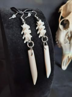 Rattlesnake Bone Earrings, Bone Earrings, Buffalo Bone Earrings, Tooth Earrings, Snake Bone Earrings, Bone Jewelry, Gothic Earrings - Etsy South Africa Snake Bone Jewelry, Bone Decor, Bone Jewellery, Animal Bone Earrings, Nickel-free Bone Dangle Earrings, Real Bone Jewelry, Oddities Jewelry, Animal Bone Jewelry, Bird Bones