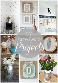 the collage is full of different things to do with it's home decor