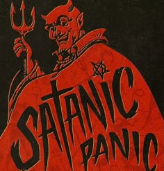 the satanic pano logo is red and black