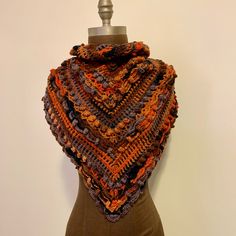 Handmade Washable Wool Scarf. Crochet Triangle Scarf, Crochet Wool, Triangle Scarf, Handmade Scarves, Irish Lace, Scarf Jewelry, Wool Scarf, Fabric Jewelry, Crochet Scarves