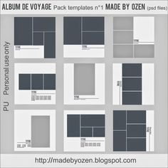 the album page templates are made by ozen