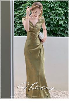 Kukombo Women's Summer Elegant Backless Sexy Midi Dress Short Sleeve V Gold Dress With Sweetheart Neckline For Banquet, Fitted Satin V-neck Bridesmaid Dress, Fitted Summer Banquet Gown, Summer Banquet Fitted Gown, Champagne Fitted V-neck Evening Dress, Gold Satin Dress For Banquet, Gold Fitted Dress For Prom, Gold Satin Dress For Banquets, Gold Fitted Gown With Sweetheart Neckline