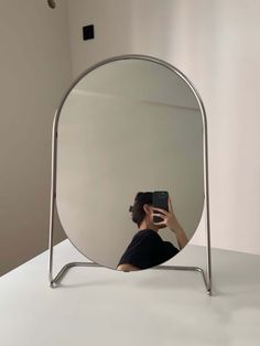 Free Shipping 21x34 cm Vintage Frameless Mirror, Light Up Makeup Mirror, Build In Vanity, Messy Vanity Aesthetic, Mirrors For Vanity, Vanity Corner, Italian Apartment, Built In Vanity, Tabletop Mirror